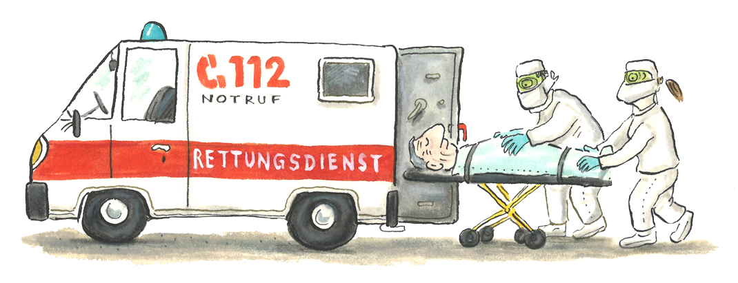 Krankenwagen im Einsatz